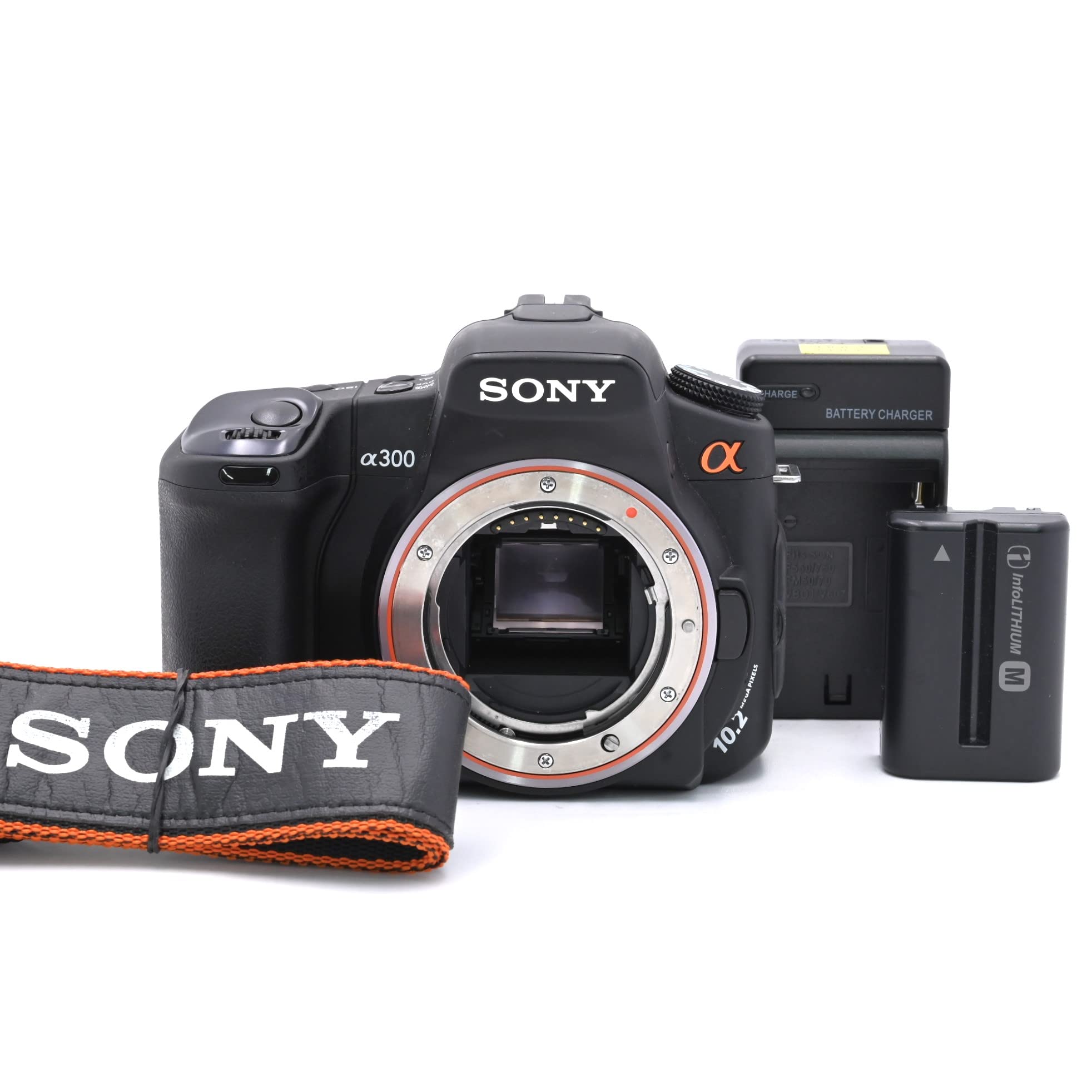 【中古】【非常に良い】SONY デジタル一眼レフカメラ α300ボディ ブラック DSLRA300