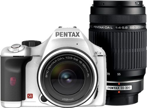 【中古】【非常に良い】PENTAX デジタル一眼レフカメラ K-x ダブルズームキットホワイト