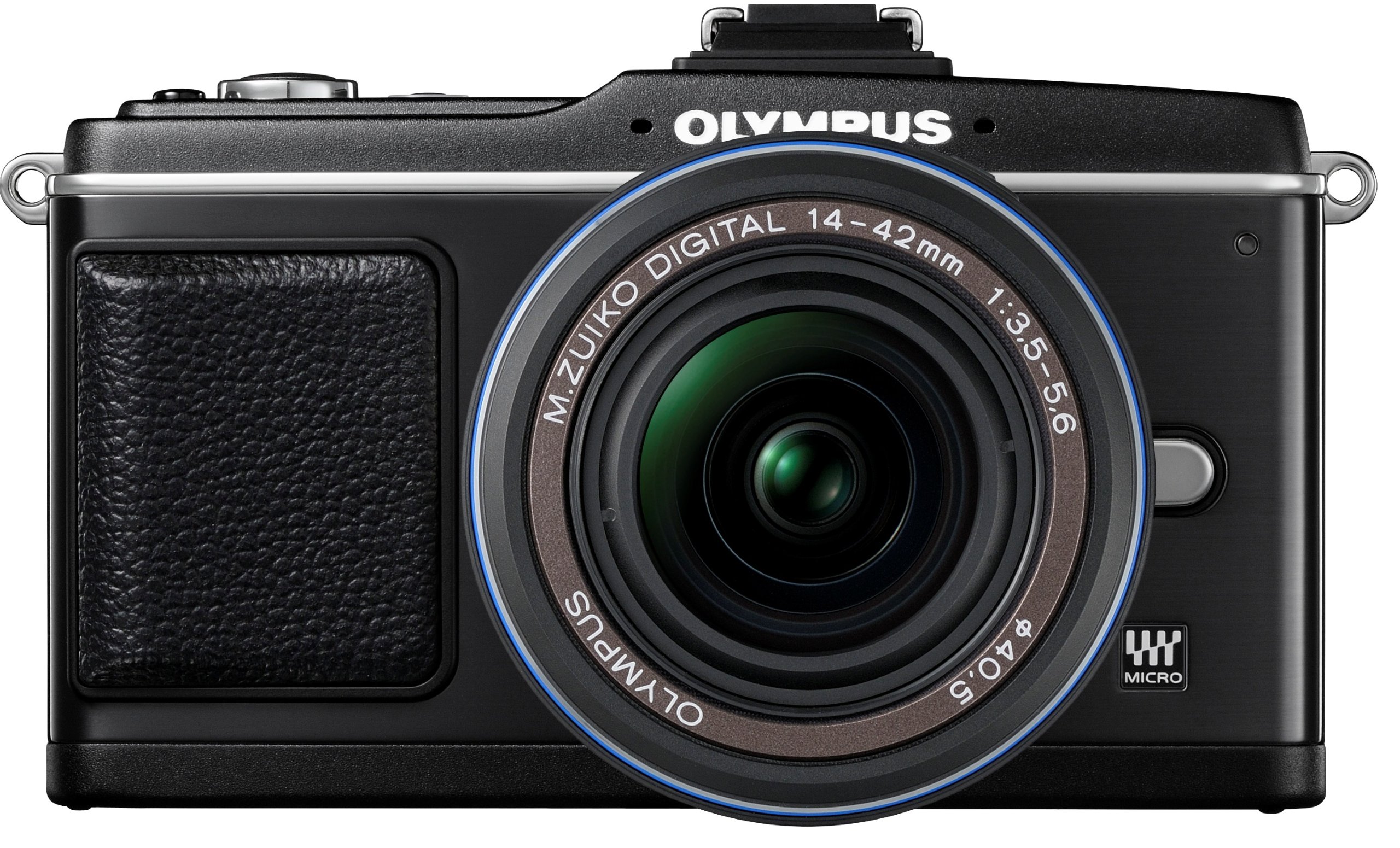 【中古】【非常に良い】OLYMPUS マイクロ一眼 PEN E-P2 レンズキット ブラック E-P2LKIT-BLK