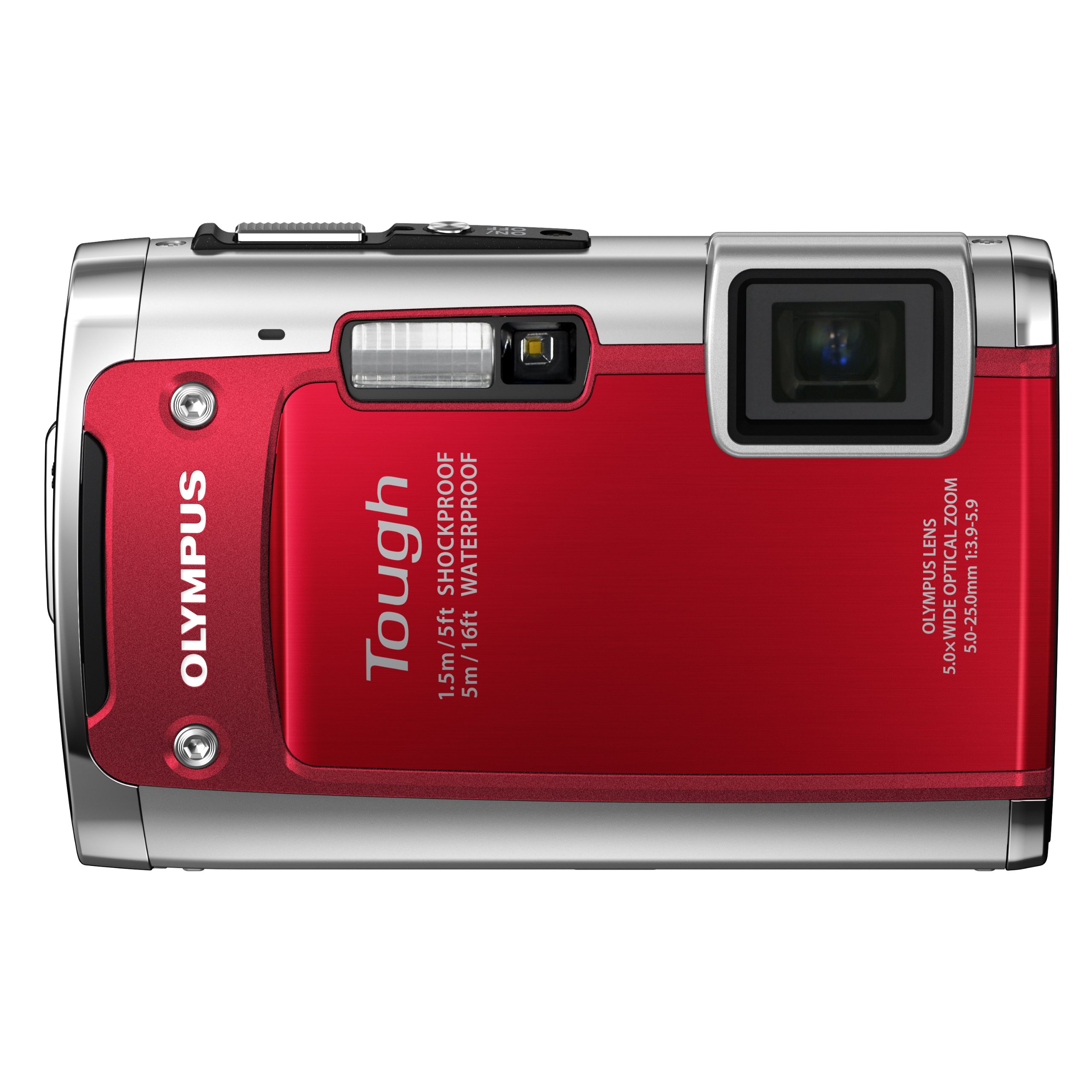 【中古】【人並み外れたに似つかわしい】OLYMPUS 雨合羽デジタル写真機 TOUGH TG-610 赤いこと 5m雨合羽 1.5m耐落下ぼうぜん自失 -10℃耐低温 1400万絵素 3D写真絵役立つこと Eye-Fi歌留多相応う TG-610 RED