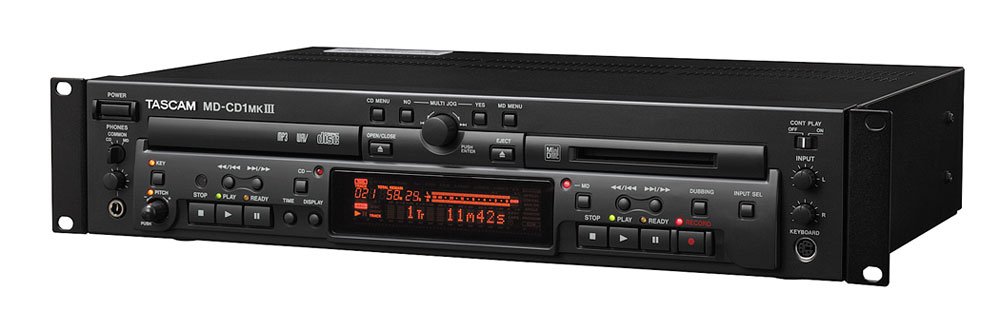 【中古】【非常に良い】TASCAM MD/CDコンビネーションデッキ/プレーヤー MD-CD1MK3
