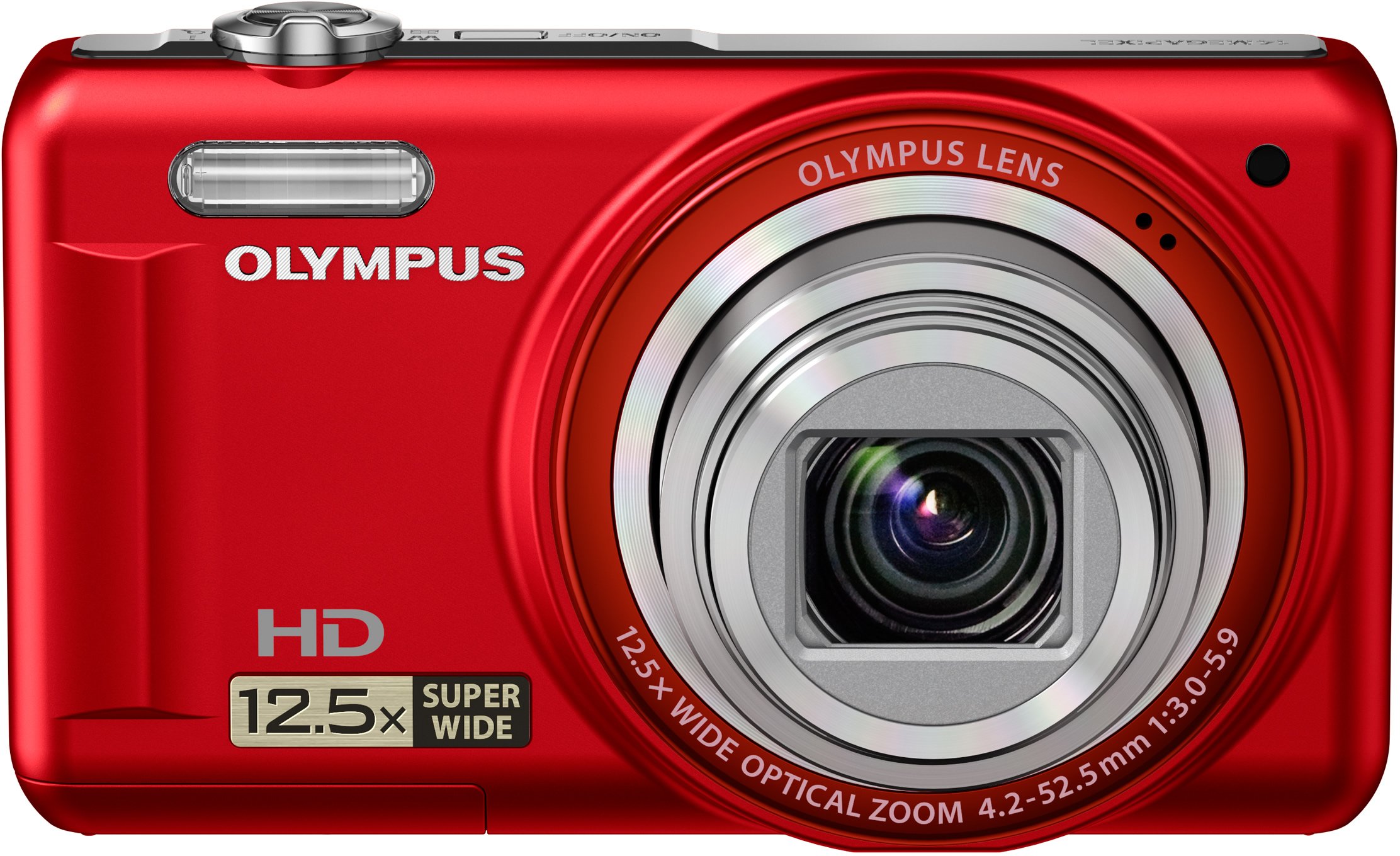 【中古】【非常に良い】OLYMPUS デジタルカメラ VR-320 レッド 1400万画素 広角24mm 光学12.5倍ズーム 3.0型液晶 VR-320 RED｜スカイマーケットプラス