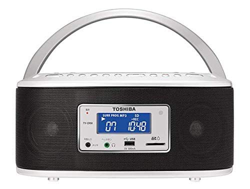 【中古】【非常に良い】TOSHIBA CUTEBEAT SD/USB/CDラジオ TY-CR50(S)