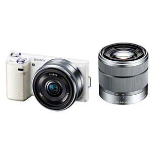 【中古】【非常に良い】SONY デジタル一眼カメラ α NEX-5N ダブルレンズキット ホワイト NEX-5ND/W|スカイマーケットプラス