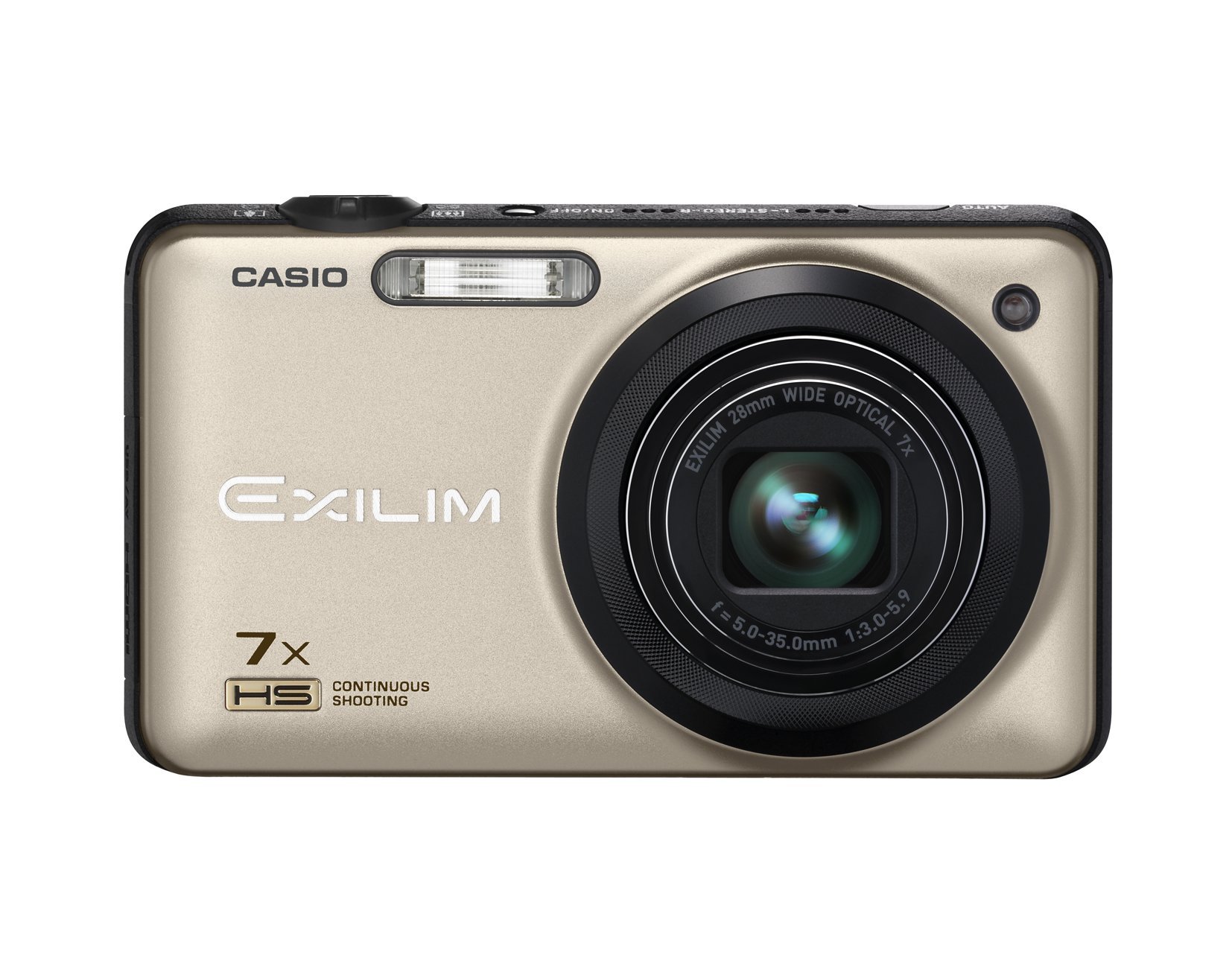【中古】【非常に良い】CASIO デジタルカメラ EXILIM EXZR15GD 1610万画素 光学ズーム7倍 EX-ZR15GD ゴールド｜スカイマーケットプラス