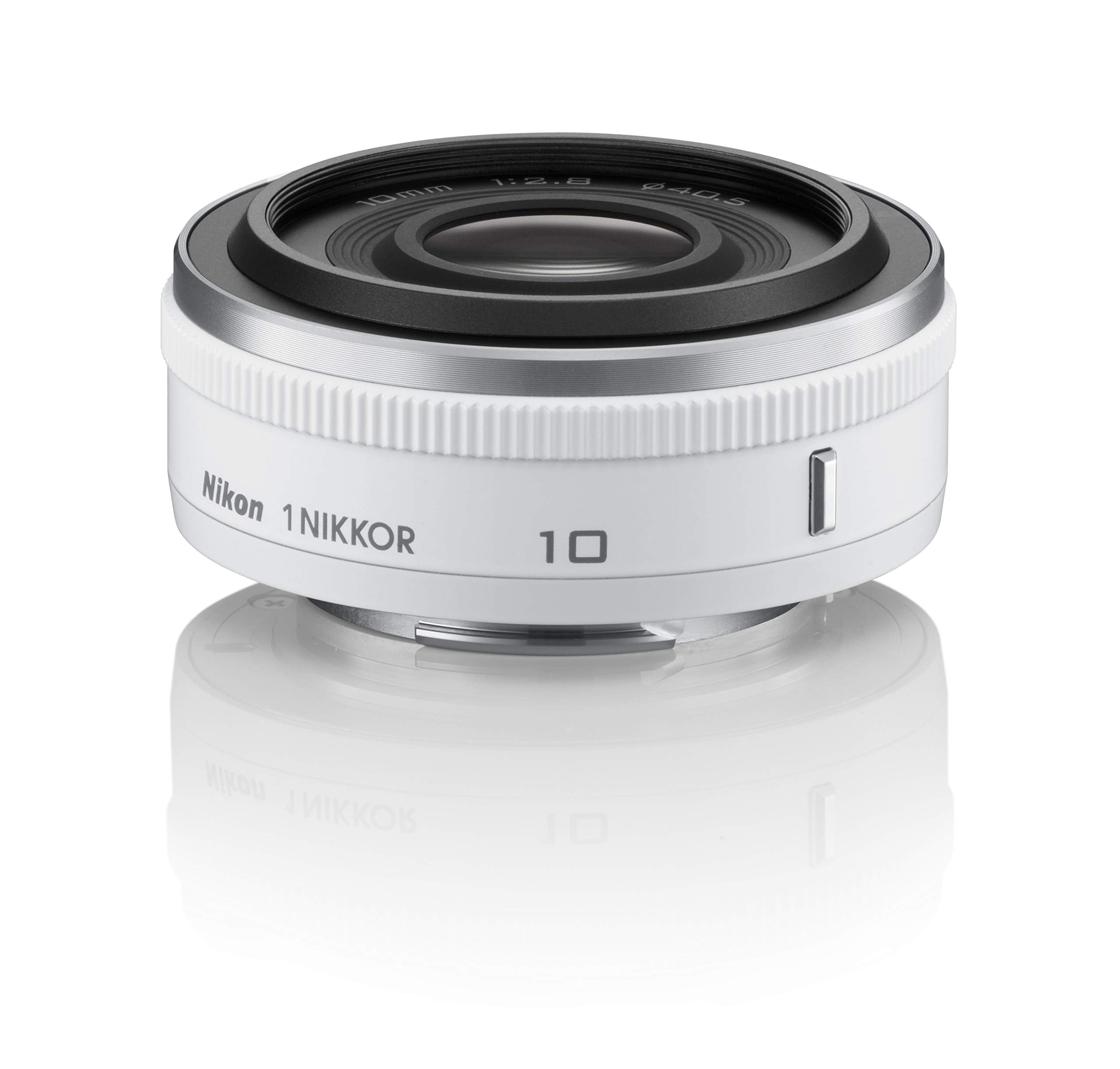 【中古】【非常に良い】Nikon 単焦点レンズ 1 NIKKOR 10mm f/2.8 ホワイト ニコンCXフォーマット専用