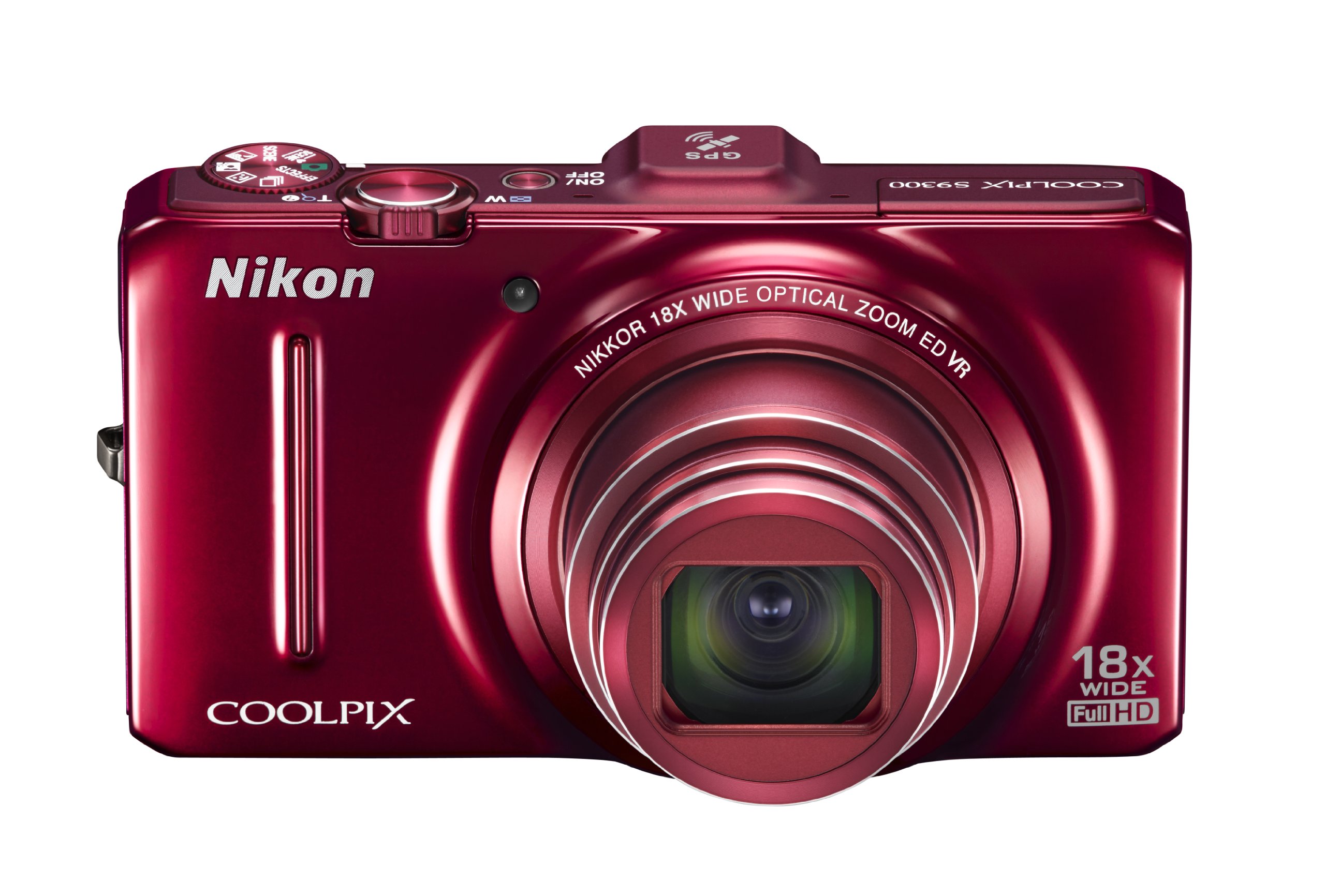 【中古】【非常に良い】Nikon デジタルカメラ COOLPIX (クールピクス) S9300 インペリアルレッド S9300RD