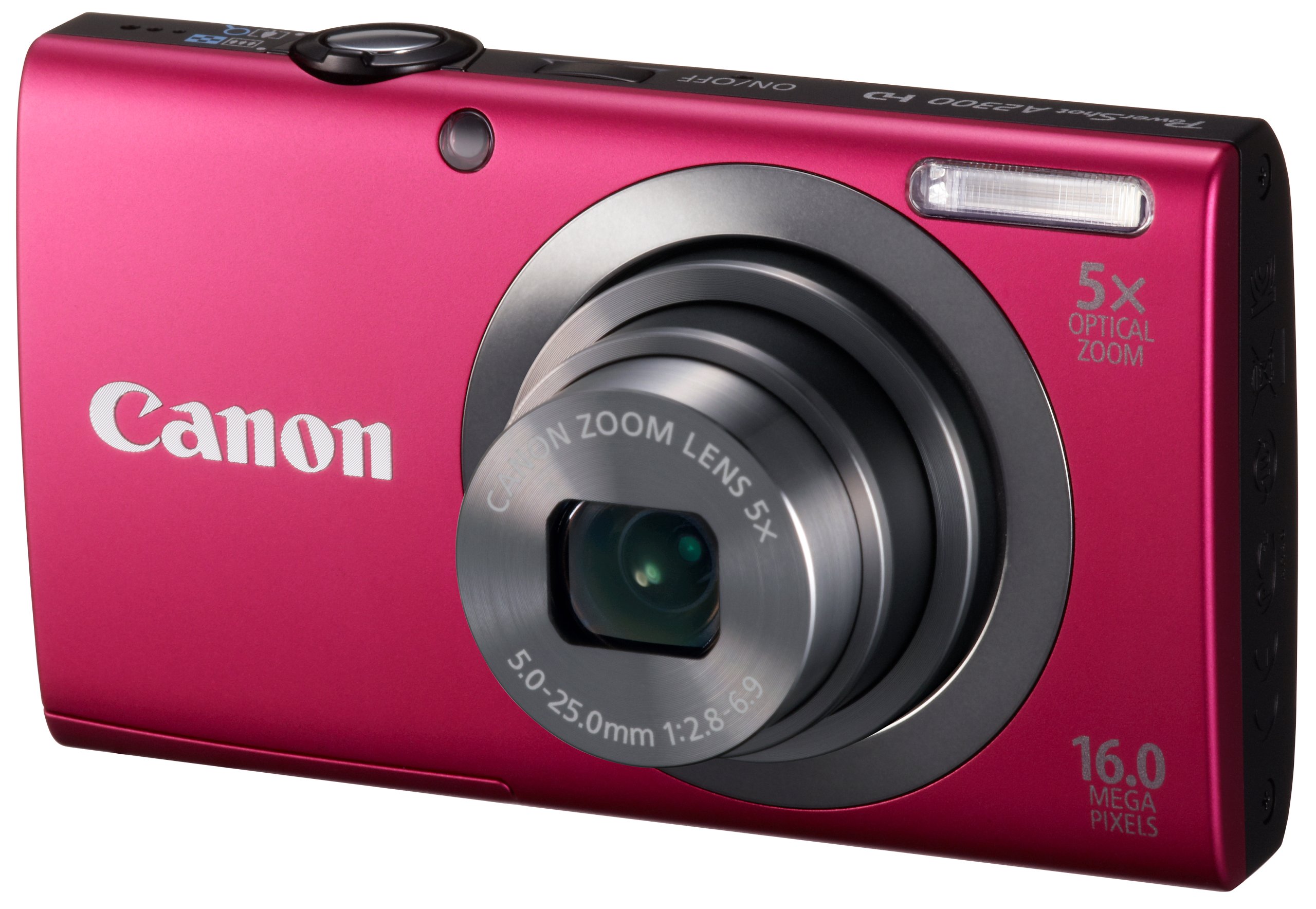 【中古】【非常に良い】Canon デジタルカメラ PowerShot A2300 レッド 光学5倍ズーム 約1600万画素 PSA2300(RE)｜スカイマーケットプラス