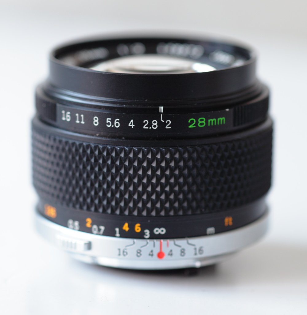 【中古】【非常に良い】Olympus MFレンズ MC OM 28mm F2