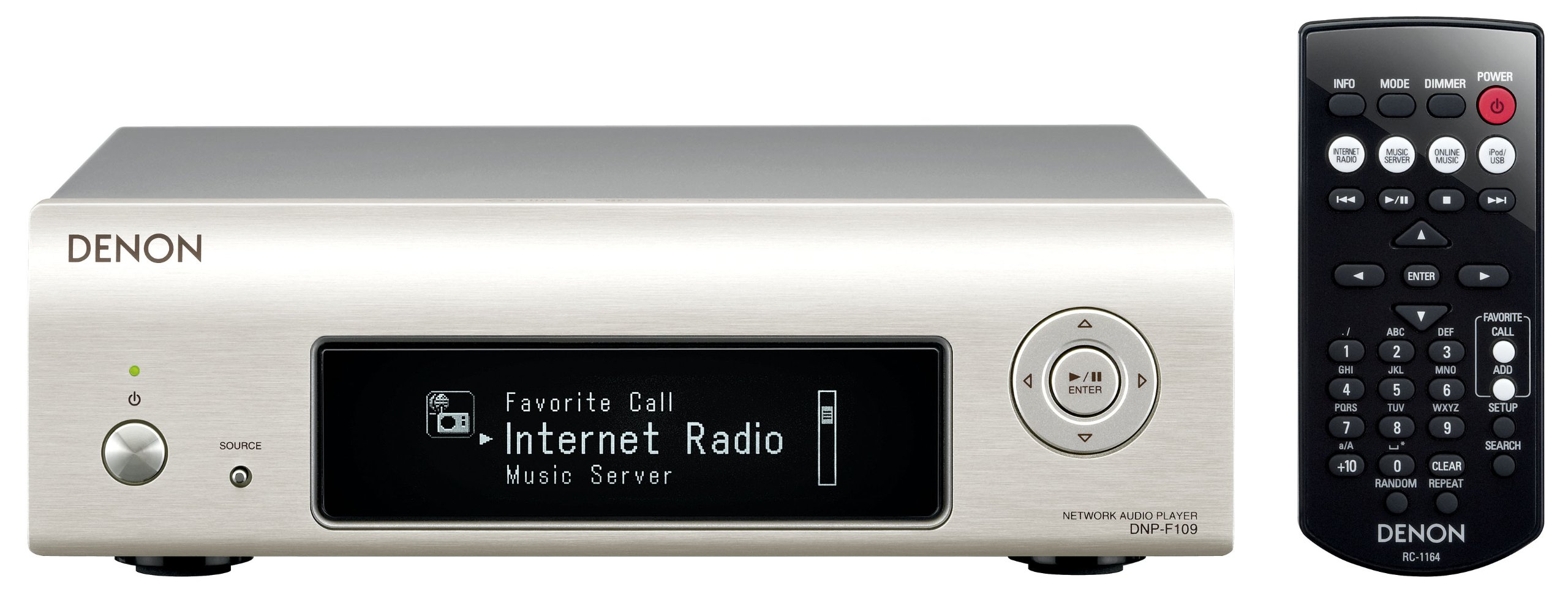 【中古】【非常に良い】Denon ネットワークオーディオプレーヤー Wi-Fi/AirPlay/ハイレゾ音源対応 プレミアムシルバー DNP-F109-SP