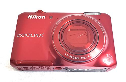 【中古】【非常に良い】Nikon デジタルカメラ COOLPIX S6400 タッチパネル液晶 光学12倍ズーム グロッシーレッド S6400RD