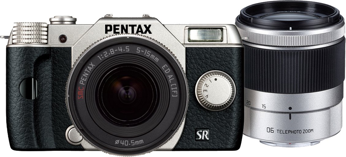【中古】【非常に良い】PENTAX デジタルミラーレス一眼 Q10 ダブルズームキット [標準ズーム 02 STANDARD ZOOM ・望遠ズーム 06 TELEPHOTO ZOOM] シルバー Q10 WZOOMKI