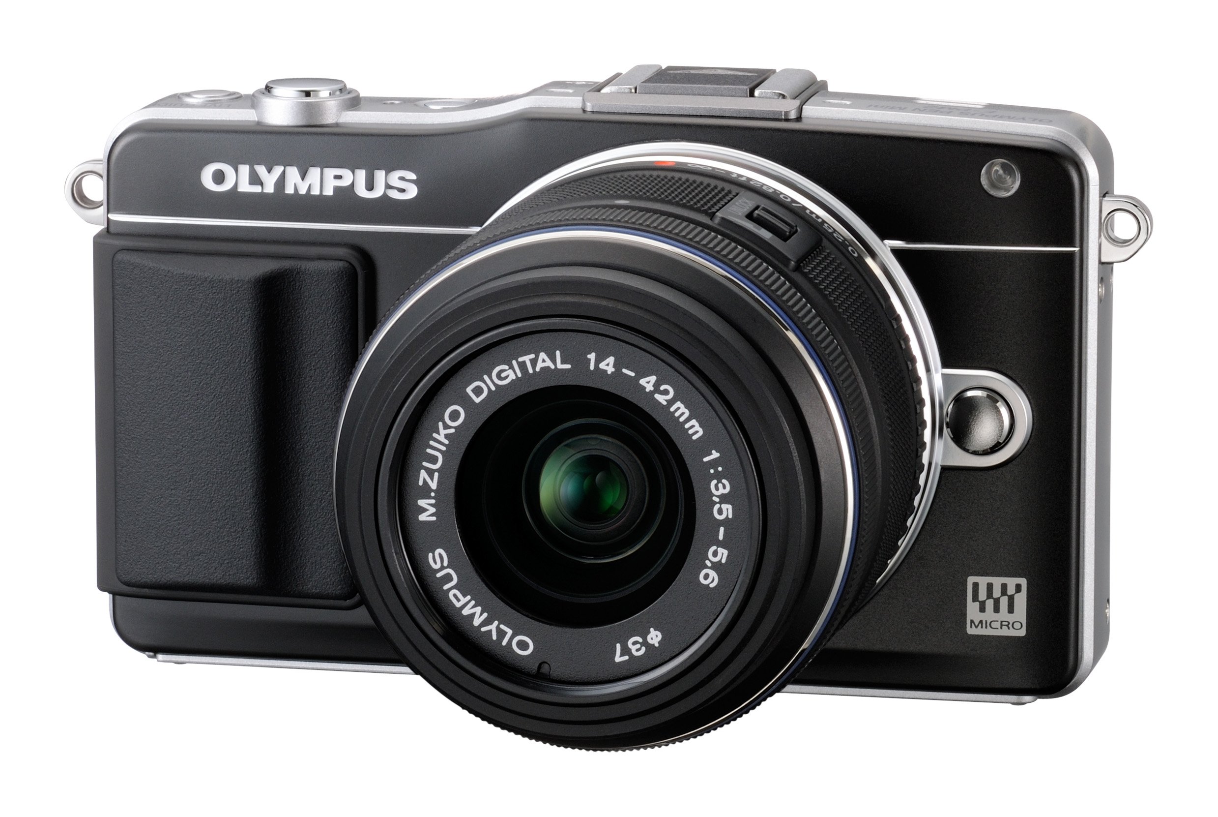 【中古】【非常に良い】OLYMPUS ミラーレス一眼 PEN mini E-PM2 レンズキット ブラック E-PM2 LKIT BLK