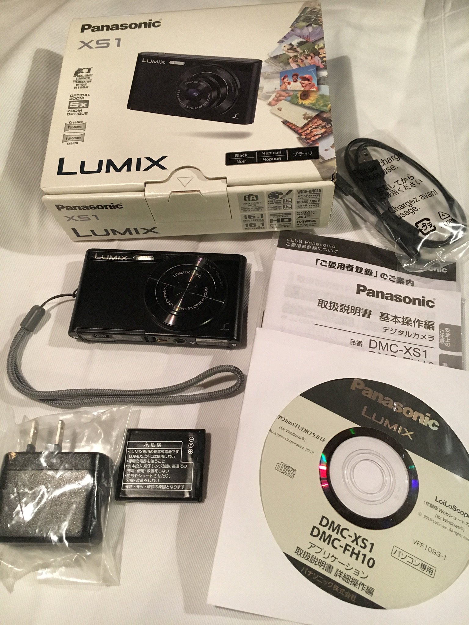 【中古】【人並み外れたに好いたらしい】パナソニック デジタル写真器 ルミックス XS1 光学5倍 黒いこと DMC-XS1-K TV・オーディオ・カメラ-デジタルカメラ