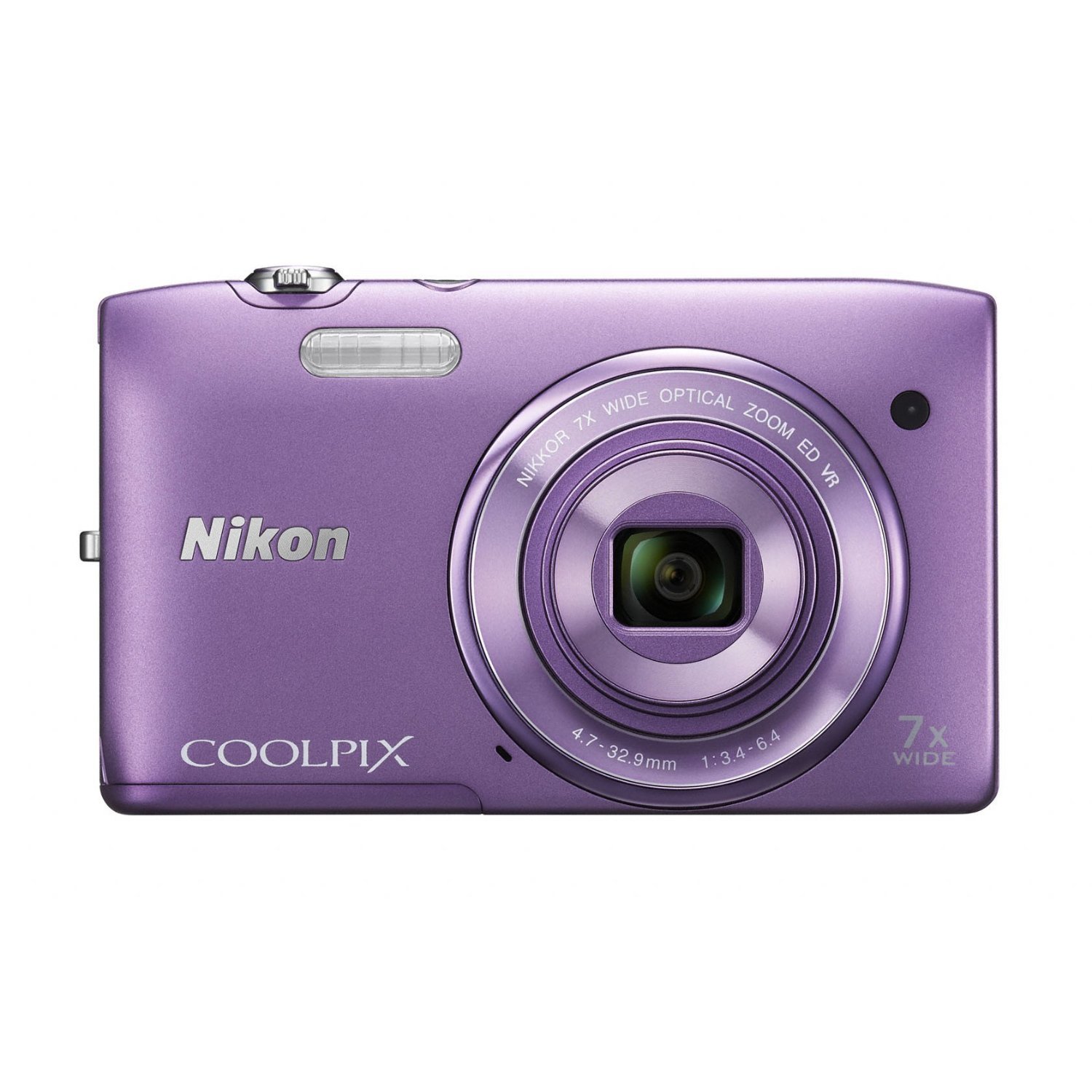 【中古】【非常に良い】Nikon デジタルカメラ COOLPIX S3500 光学7倍ズーム 有効画素数 2005万画素 オーキッドパープル S3500PP｜スカイマーケットプラス