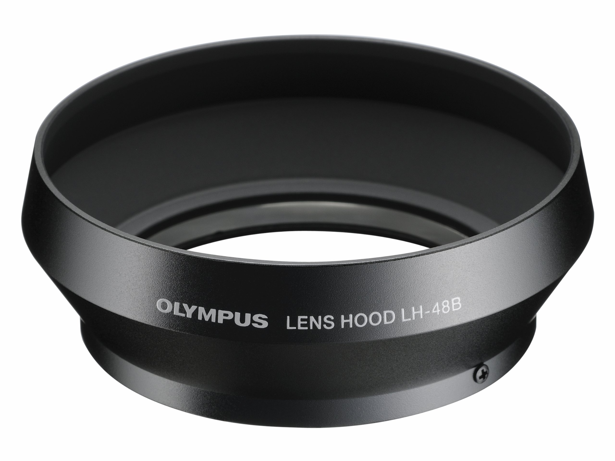 【中古】【非常に良い】OLYMPUS 金属レンズフード マイクロフォーサーズ用 ブラック LH-48B BLK|スカイマーケットプラス