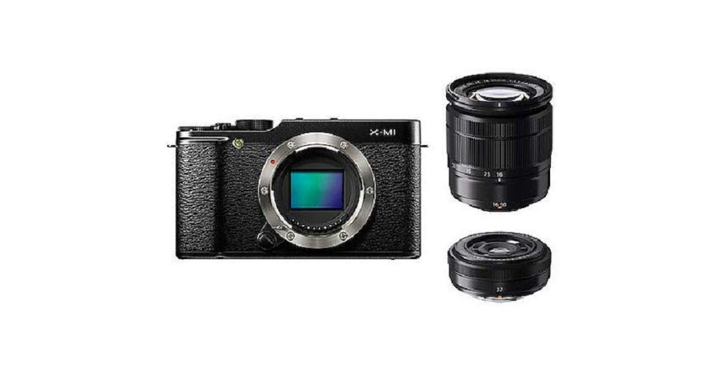【中古】【非常に良い】FUJIFILM ミラーレス一眼 ダブルレンズキット ブラック F X-M1B/1650/27KIT