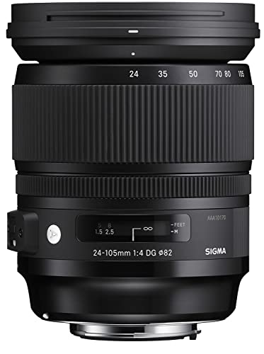 【中古】【非常に良い】シグマ(Sigma) レンズ 24-105mm F4 DG OS HSM Canon キヤノン EFマウント ズーム 標準 フルサイズ 一眼レフ用 Art