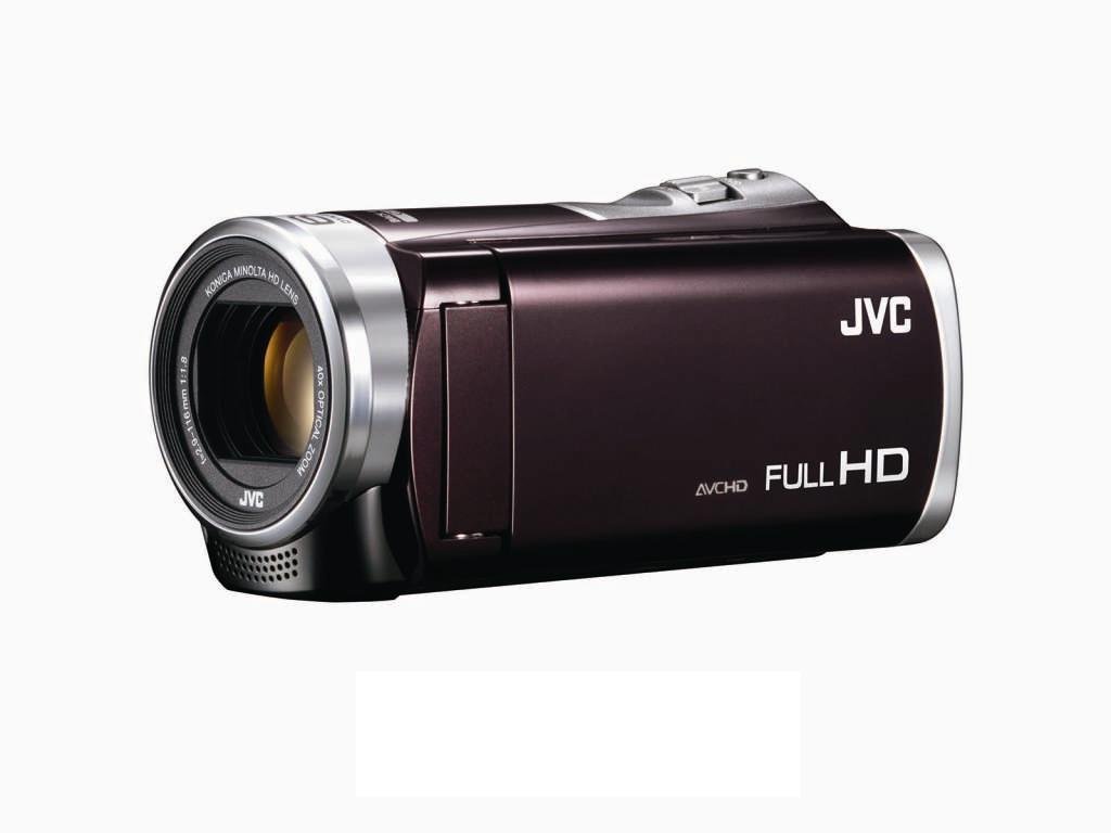 【中古】【非常に良い】JVCKENWOOD JVC ビデオカメラ EVERIO 内蔵メモリー16GB ブラウン GZ-E355-T｜スカイマーケットプラス