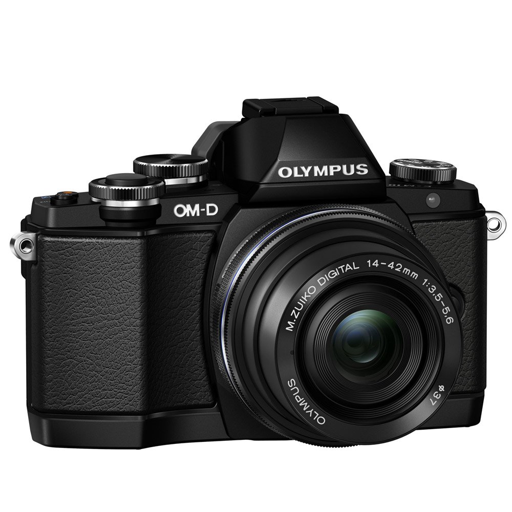 【中古】【非常に良い】OLYMPUS ミラーレス一眼 OM-D E-M10 ED 14-42mm F3.5-5.6 EZレンズキット ブラック OM-D E-M10 LKIT BLK