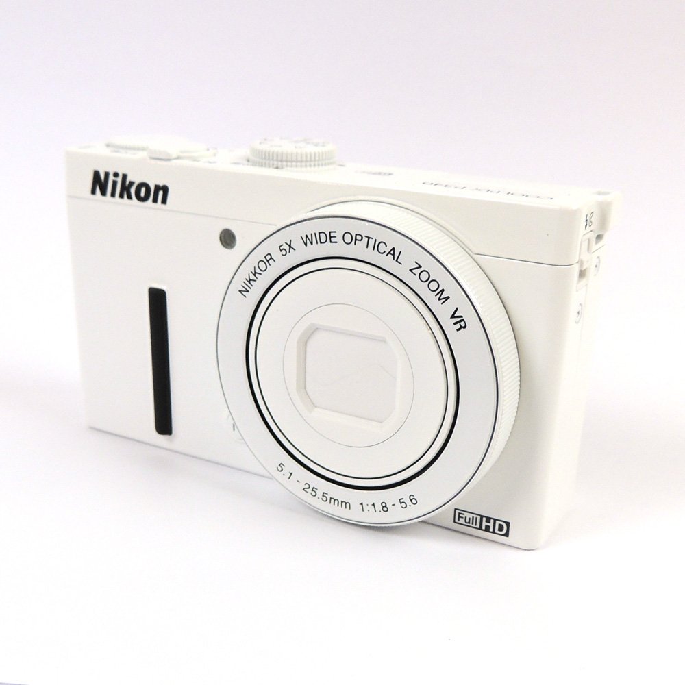 【中古】【人並み外れたに好いたらしい】Nikon デジタル写真器 P340 開放的F値1.8 1200万絵素 白いこと P340WH