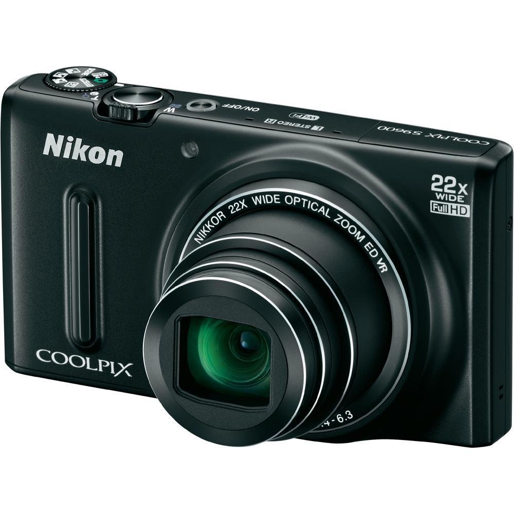 【中古】【人並み外れたに好いたらしい】ニコン COOLPIX S9600（引っ敷き黒いこと）