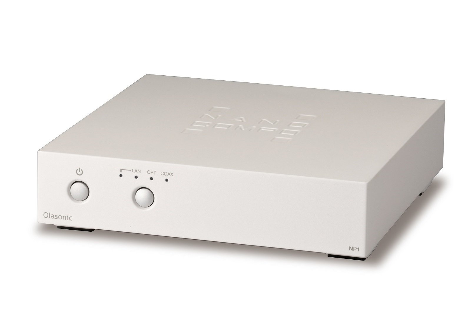 【中古】【非常に良い】Olasonic NANO-COMPO ネットワークプレーヤー ホワイト NANO-NP1｜スカイマーケットプラス