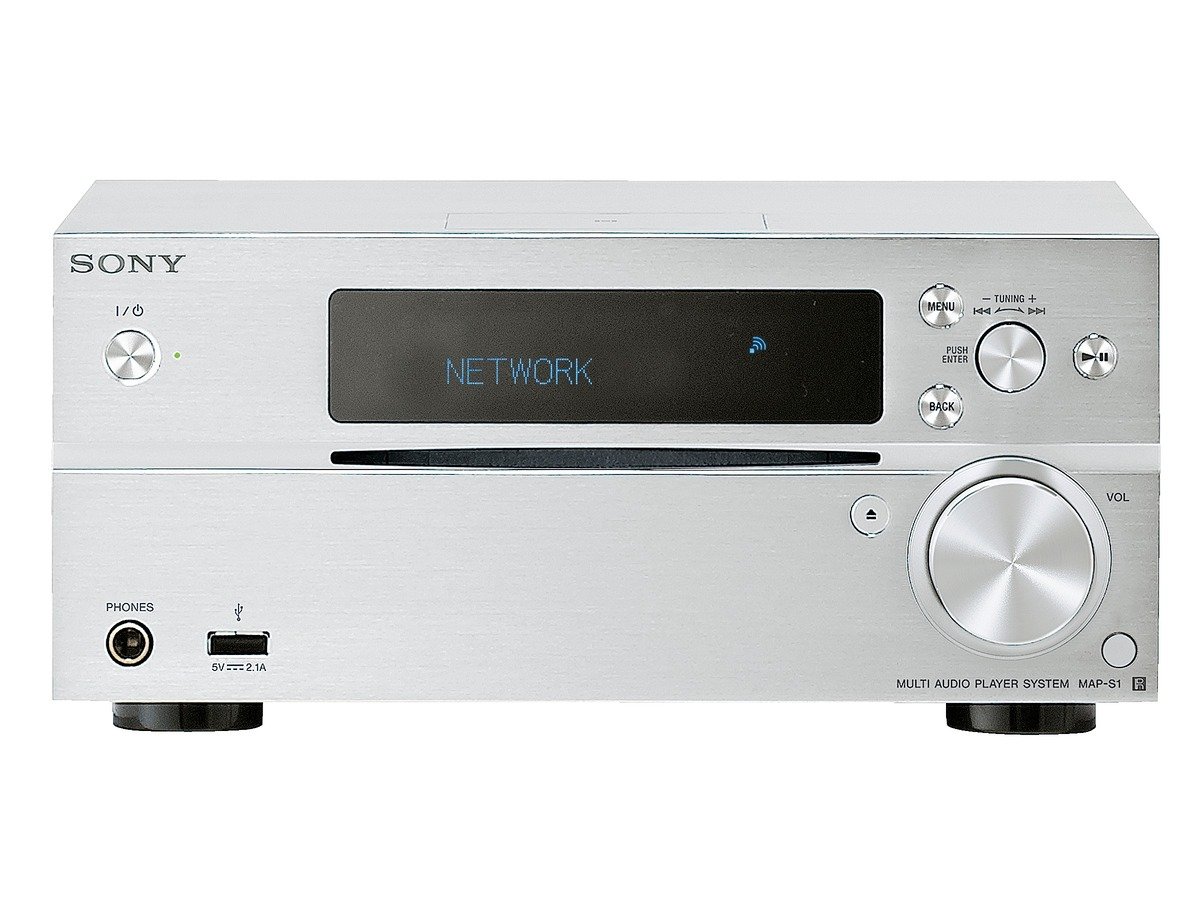 【中古】【非常に良い】ソニー マルチオーディオCDプレーヤー MAP-S1 : Bluetooth/Wi-Fi/AirPlay/FM/AM/ワイドFM/ハイレゾ対応 シルバー MAP-S1 S｜スカイマーケットプラス