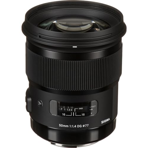 【中古】【非常に良い】シグマ(Sigma) レンズ 50mm F1.4 DG HSM Canon キヤノン EFマウント 単焦点 標準 フルサイズ 一眼レフ用 Art