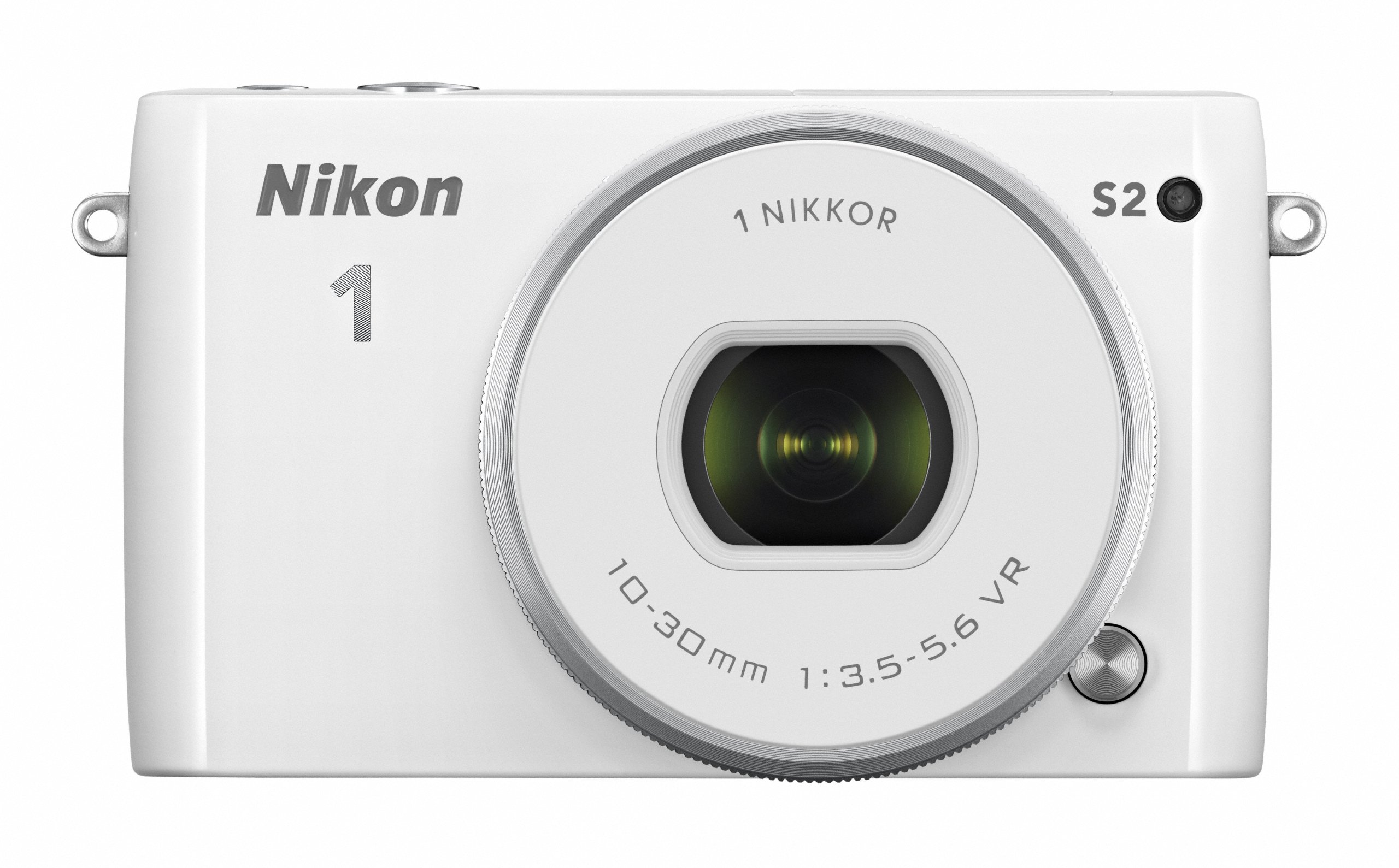 【中古】【非常に良い】Nikon ミラーレス一眼 Nikon1 S2 標準パワーズームレンズキット ホワイト S2PLKWH