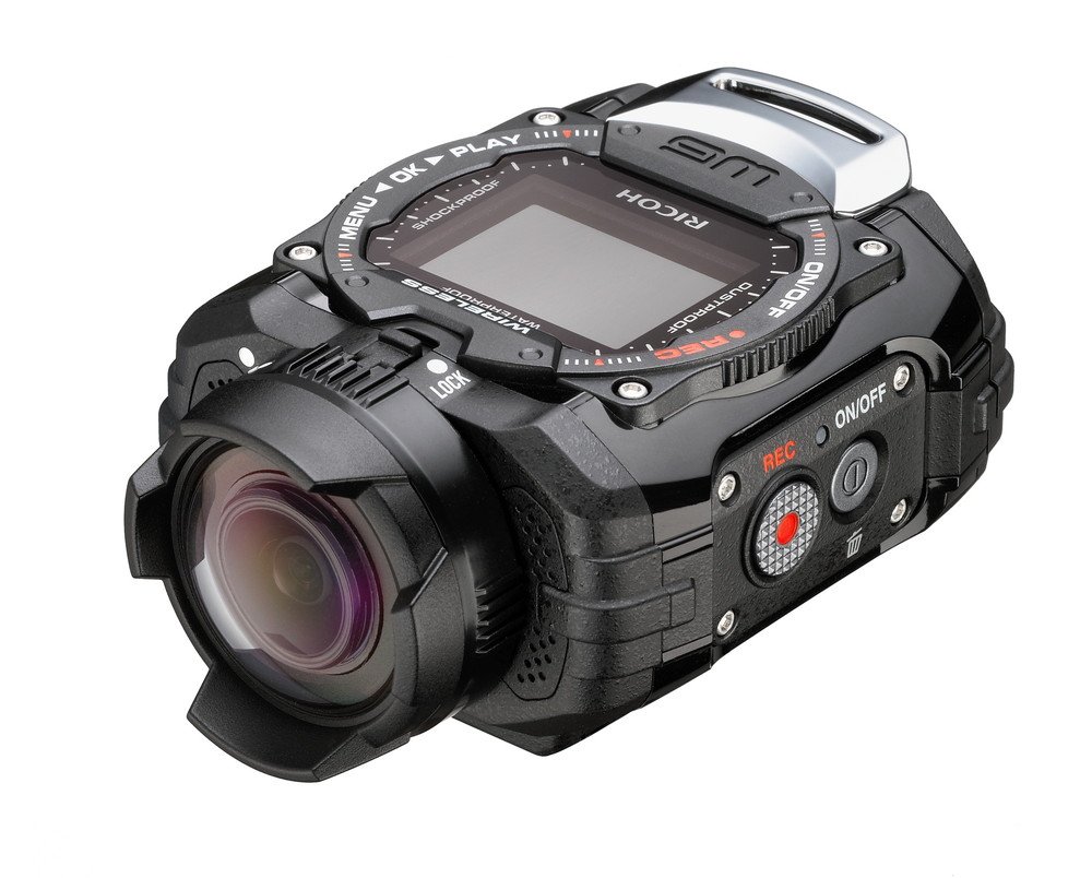 【中古】【人並み外れたに好いたらしい】RICOH 雨合羽動き写真器 WG-M1 黒いこと WG-M1 BK 08271
