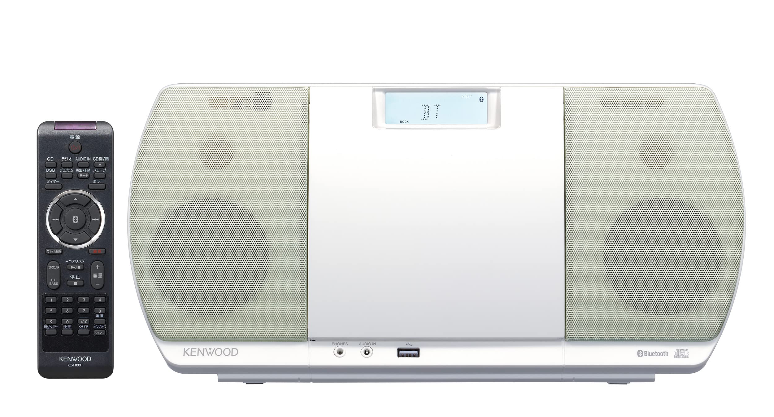 【中古】【非常に良い】ケンウッド コンポ Bluetooth対応 CR-D3-W [ホワイト] スピーカー用