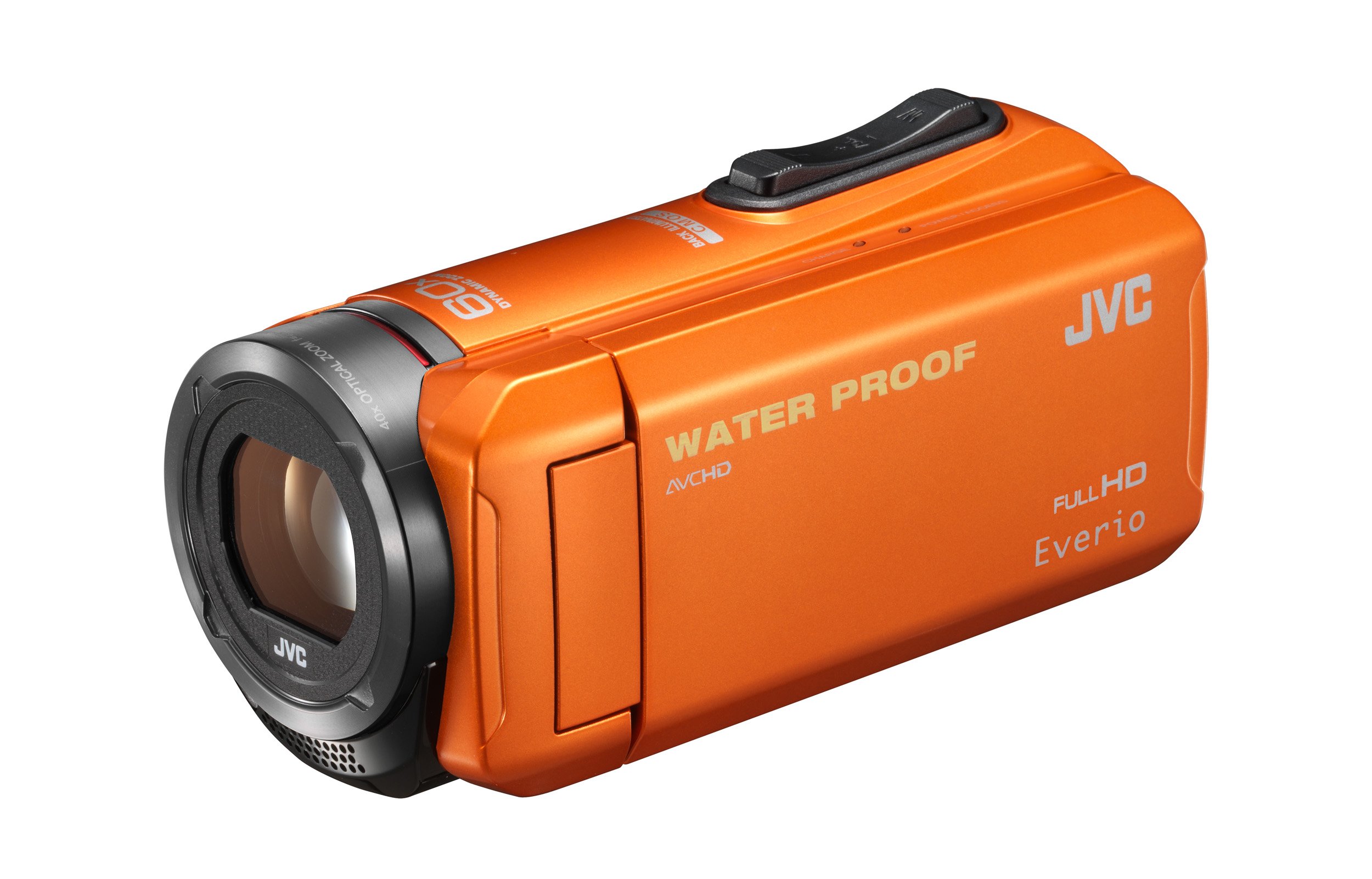 【中古】【非常に良い】JVC KENWOOD JVC ビデオカメラ EVERIO 防水 防塵 内蔵メモリー32GB オレンジ GZ-R300-D
