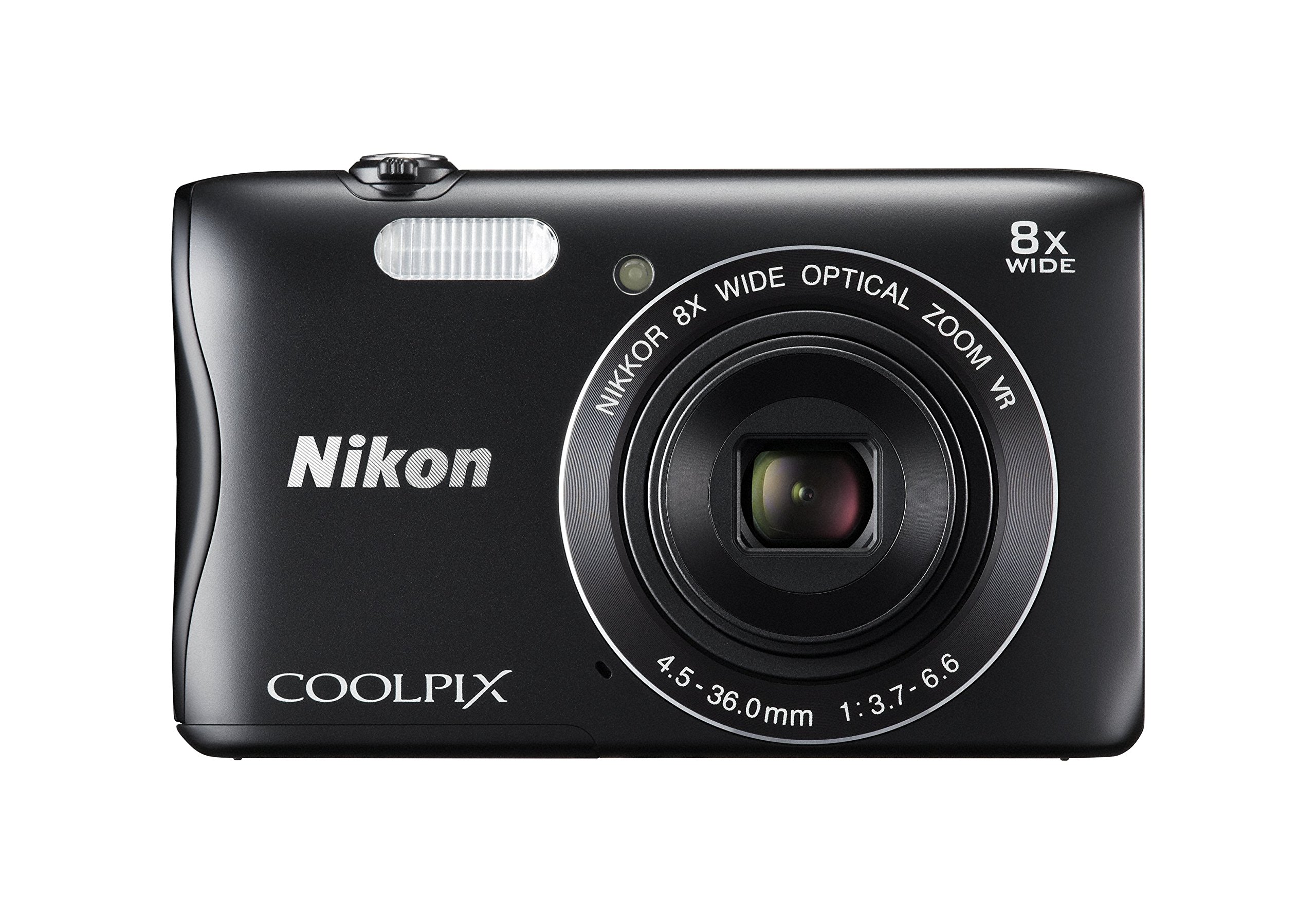 【中古】【非常に良い】Nikon デジタルカメラ COOLPIX S3700 ブラック 光学8倍ズーム 2005万画素 S3700BK|スカイマーケットプラス