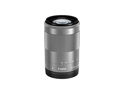 【中古】【非常に良い】Canon 望遠ズームレンズ EF-M55-200mm F4.5-6.3 IS STM(シルバー) ミラーレス専用 EF-M55-200ISSTMSL