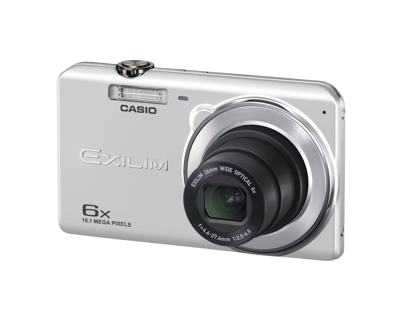【中古】【非常に良い】CASIO デジタルカメラ EXILIM EX-ZS28SR 広角26mm 光学6倍ズーム プレミアムオート 1610万画素 シルバー