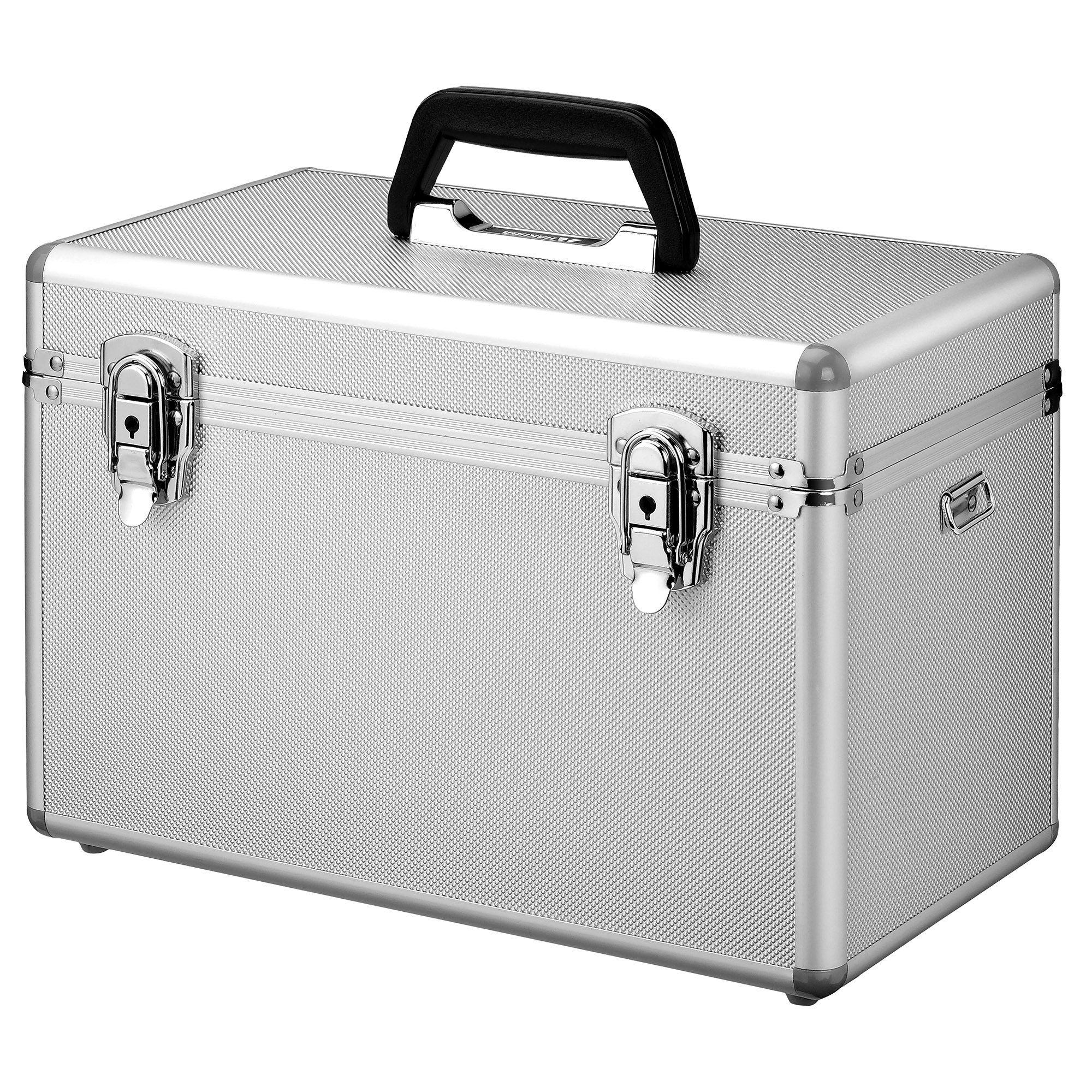 【中古】【非常に良い】ハクバ HAKUBA ハードケース アルミケース AC-02 ボックスL 15L 大型一眼レフカメラ収納 ショルダーベルト付 シルバー ALC-AC02-L