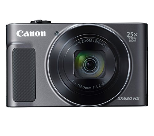 【中古】【人並み外れたに似つかわしい】Canon コンパクトデジタルカメラ PowerShot SX620 HS 黒いこと 光学25倍望遠レンズ/Wi-Fi相応う PSSX620HSBK