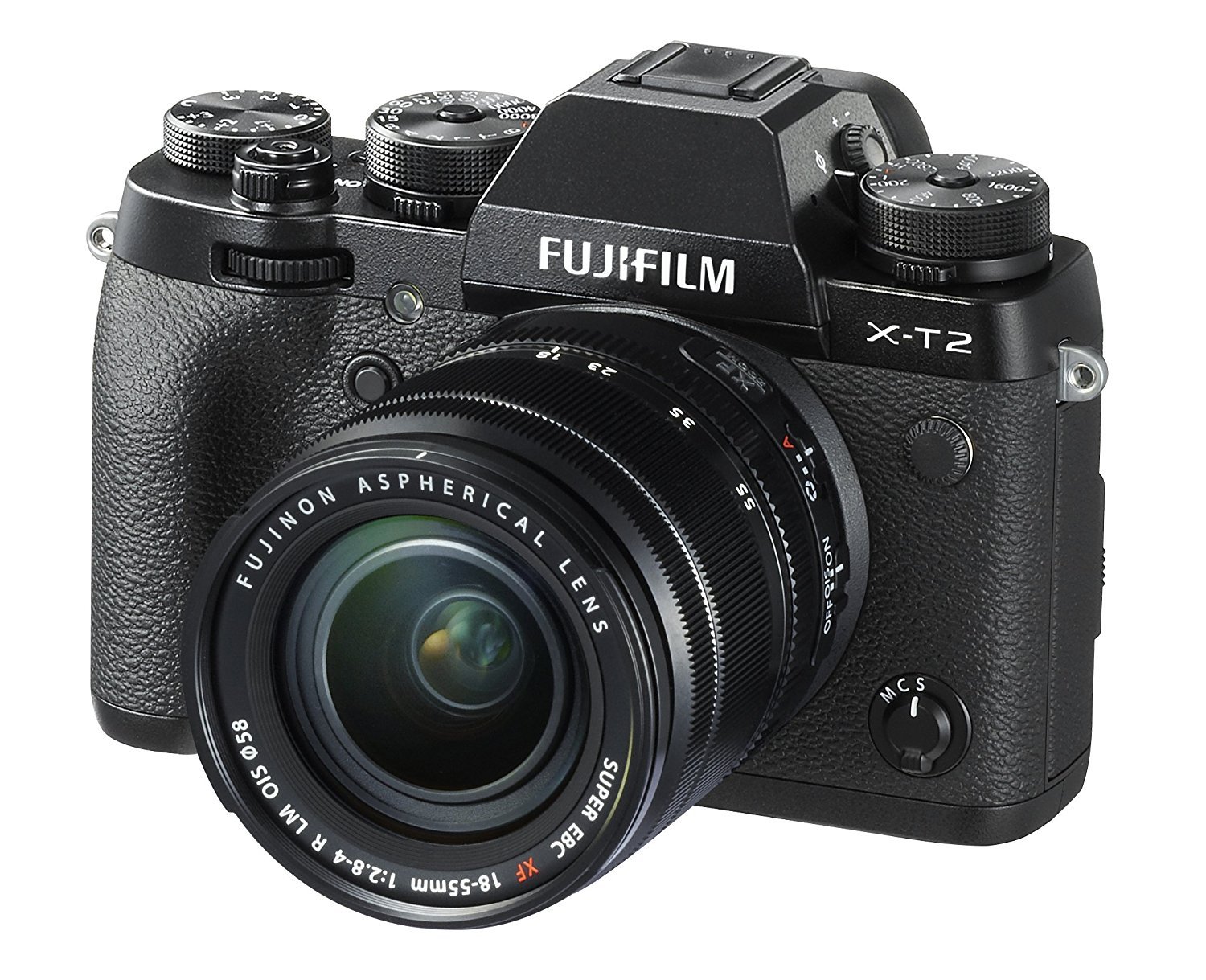 【中古】【非常に良い】FUJIFILM ミラーレス一眼 X-T2 レンズキット X-T2LK-B