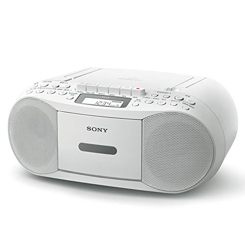 【中古】【非常に良い】ソニー AUX CDラジカセ レコーダー CFD-S70 : FM/AM/ワイドFM対応 録音可能 ホワイト CFD-S70 W｜スカイマーケットプラス