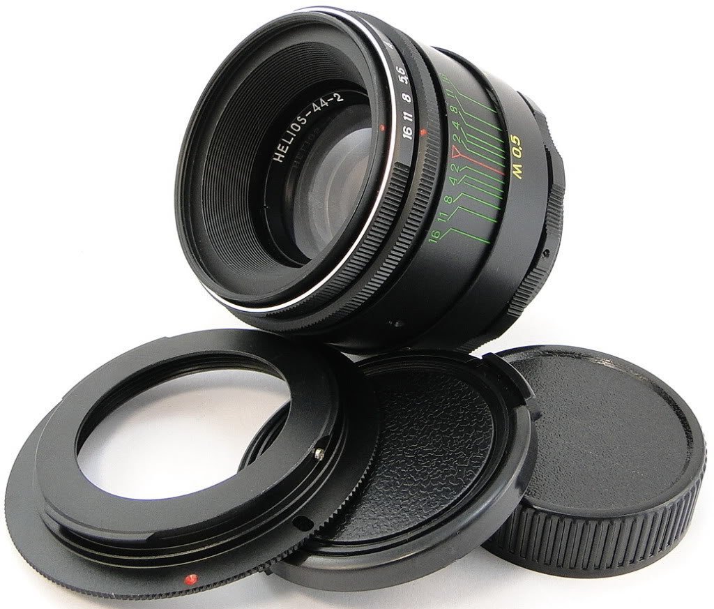 【中古】【非常に良い】!!NEW!! HELIOS 44-2 2/58 Russian USSR Lens M42 Screw Mount + adapter Canon EOS EF Mount 100 70 80 6｜スカイマーケットプラス