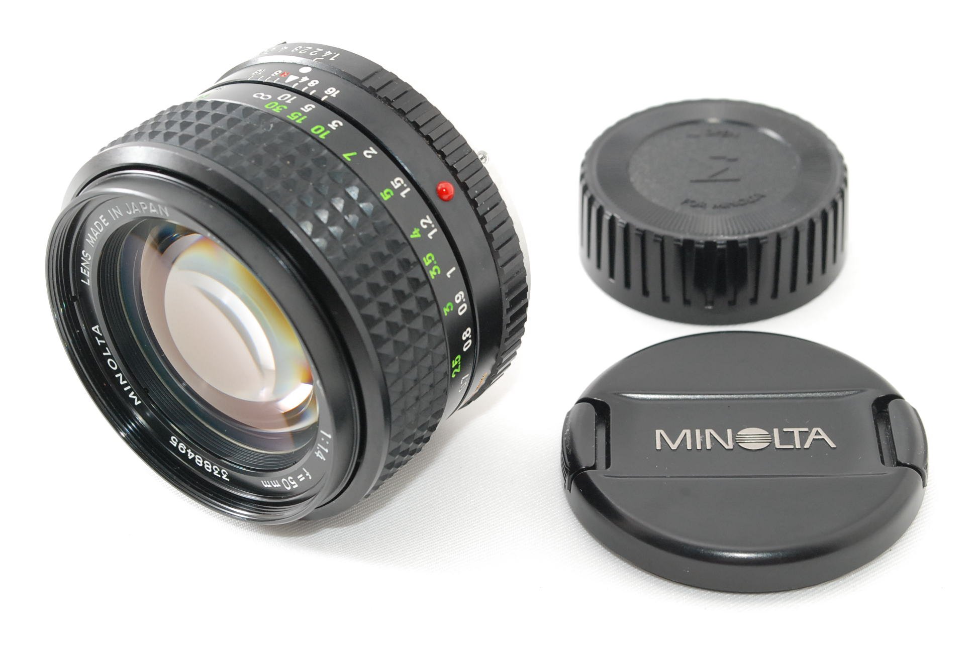 【中古】【人並み外れたに似つかわしい】MINOLTA ミノルタ MC-ROKKOR-PG 50粍 F1.4