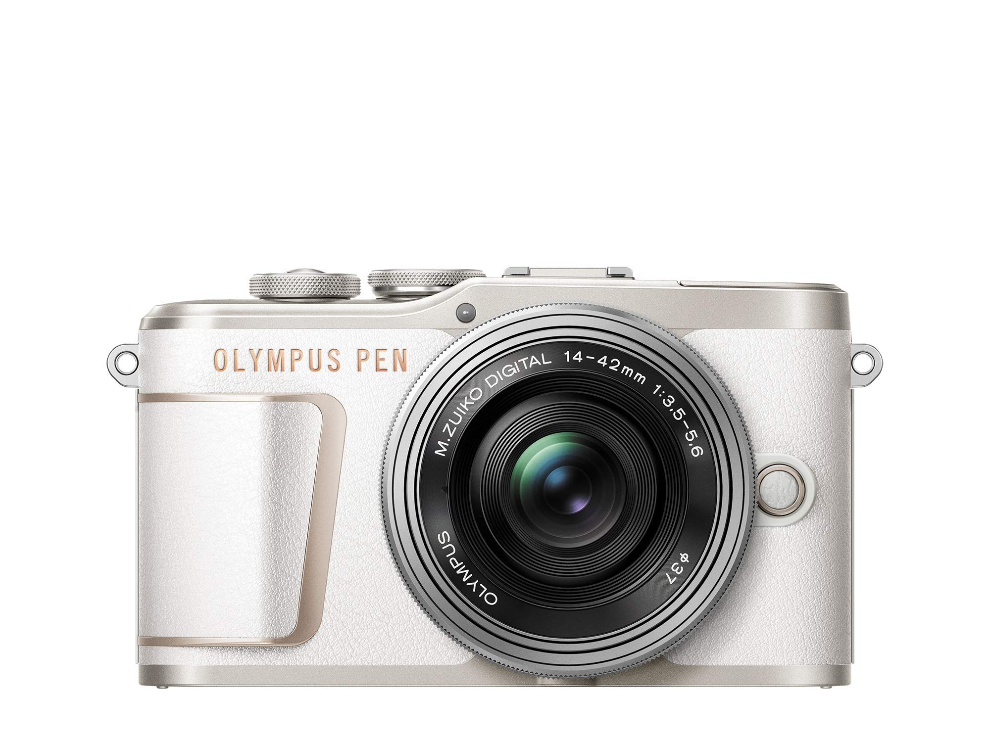 【中古】【非常に良い】OLYMPUS ミラーレス一眼カメラ PEN E-PL10 14-42mm EZレンズキット ホワイト