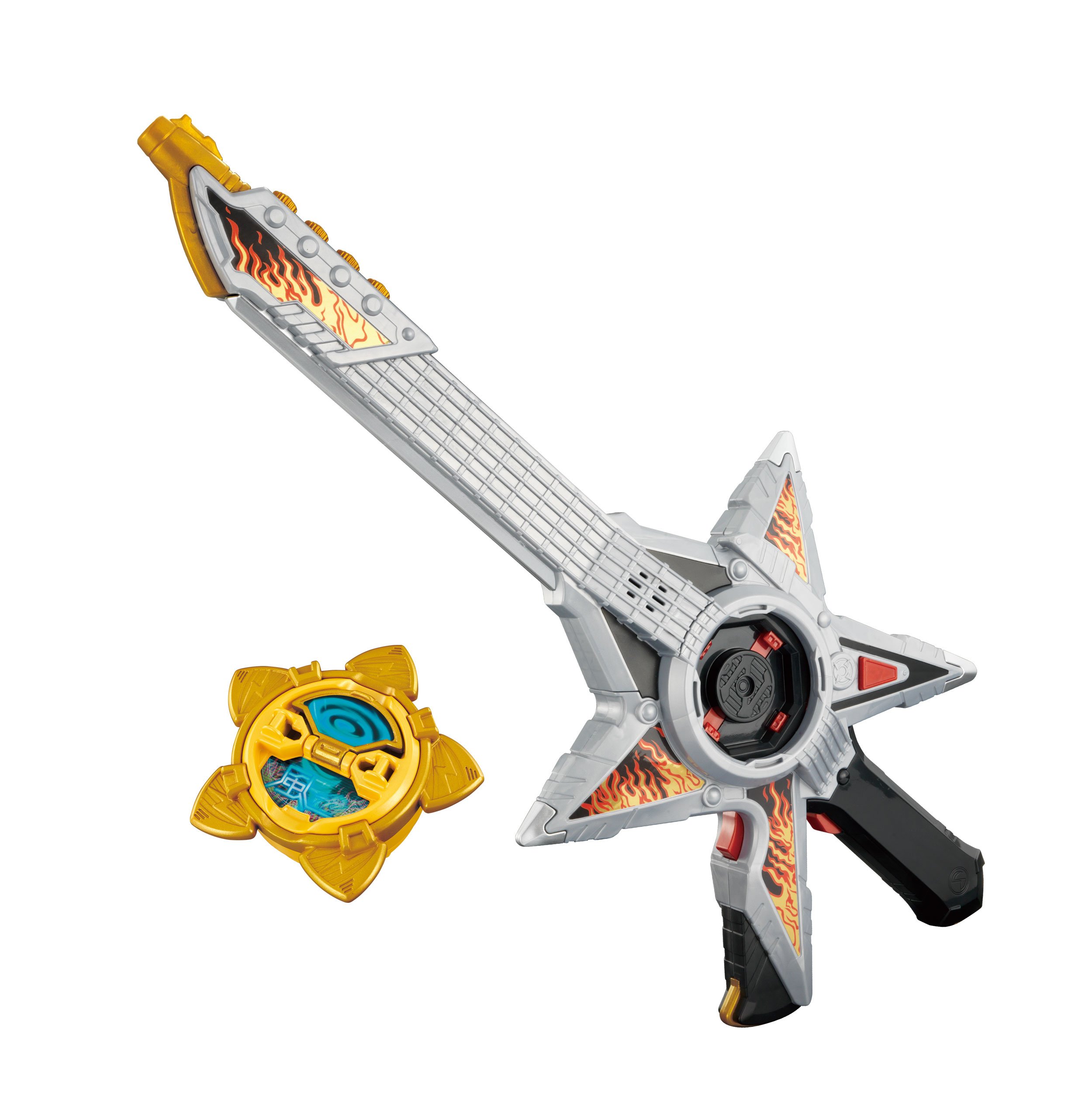 【中古】【非常に良い】バンダイ(BANDAI) 手裏剣戦隊ニンニンジャー ギター忍撃 スターソードガン画像