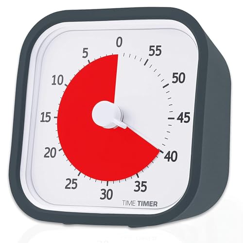 【中古】【非常に良い】TIME TIMER MOD 9cm 60分 タイムタイマー モッド(カバー付き) チャコールグレイ 時間管理 学習タイマー TTM9-W 正規品|スカイマーケットプラス