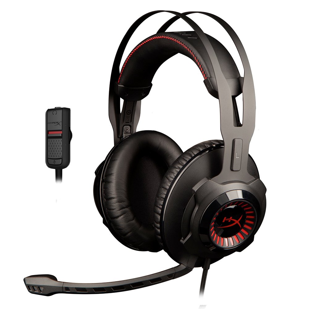 【中古】【非常に良い】HyperX Cloud Revolver ゲーミング ヘッドセット PC Xbox One1 PS4 Wii U Mac モバイル2対応 50mmドライバー オーディオコントロールボックス レッド
