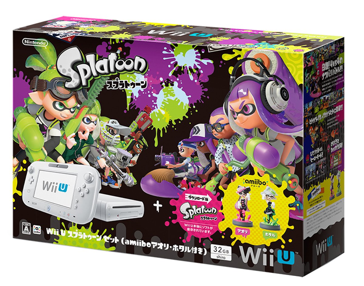 【中古】【非常に良い】Wii U スプラトゥーン セット (amiibo アオリ・ホタル付き) 17,986円