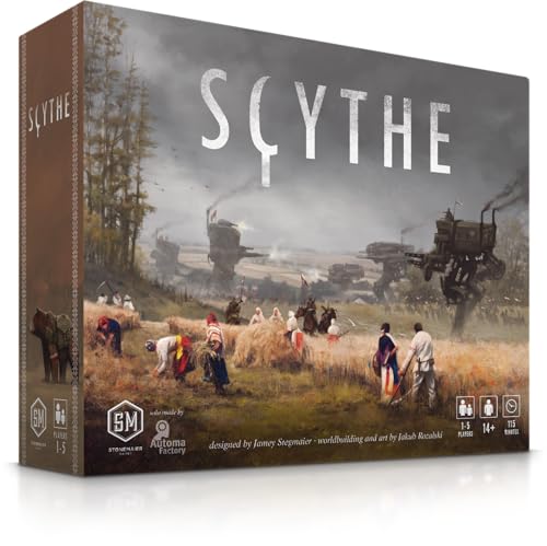【中古】【非常に良い】Stonemaier Games: 鎌 (ベースゲーム) | エンジンビルディング、エリアコントロール戦略ボードゲームセット 1920年代ヨーロッパのディーゼルパンクで大人と家族向け | 1~5人用