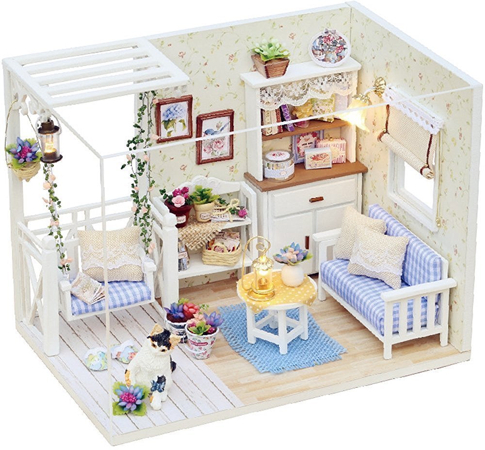 【中古】【非常に良い】Fun2U DIY ドール ハウス 手作り キット セット 子猫物語 初心者画像