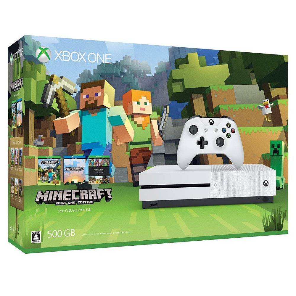 【中古】【非常に良い】Xbox One S 500GB Ultra HD ブルーレイ対応プレイヤー Minecraft 同梱版 (ZQ9-00068) 30,856円